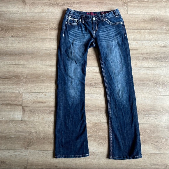 Rock & Roll Cowgirl jeans 29/34 western wear Blingy rodeo denim - Picture 10 of 16